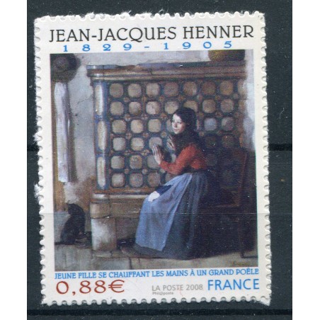 2008 Francia Arte Henner n.3 autoadesivi n.6 non autoadesivi mnh