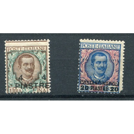 1908 Levante Costantinopoli N.18/19 il n. 19 difettoso mnh Cat. 450