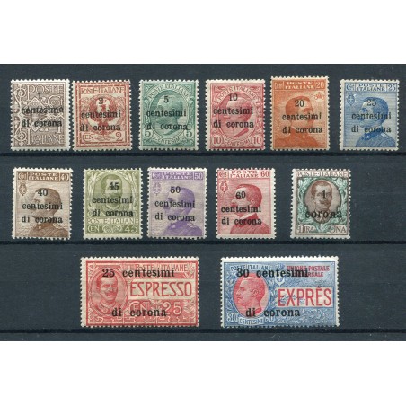 1919 Trento Trieste n.1/11 + Espressi n.1/2 mnh Cat. 112,50