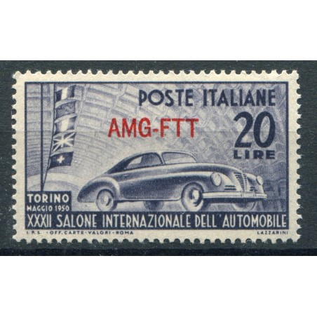 1950 Trieste A 32° Salone Automobile Torino mnh n.70 foto d'esempio