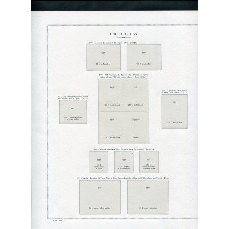 1977 Italia fogli di aggiornamento Marini come nuovi n.4