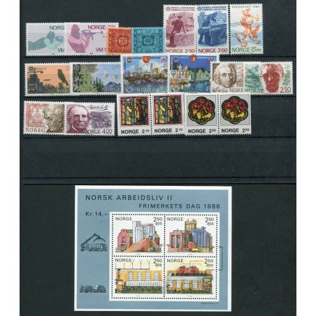 1986 Norvegia annata MNH