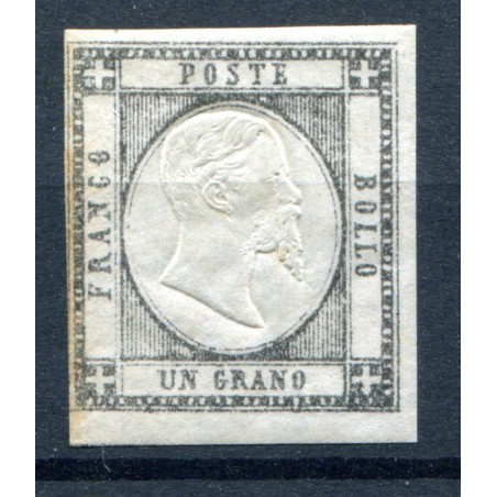 1861 Province Napoletane 1gr. nero n.19 mh Cat.  550