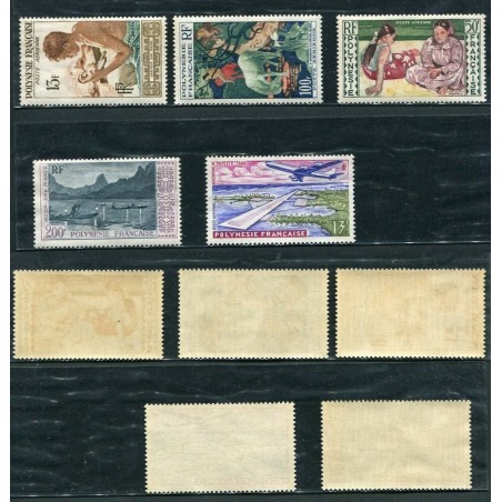 1958/60 POLYNESIA FRANCESE AIR MAIL MNH CAT.89,00  ONT081