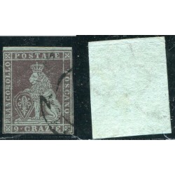 1851/52  Toscana 9cr. bruno...