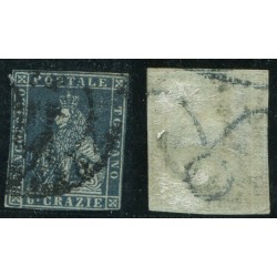 1851/52 Toscana 6cr. indaco...