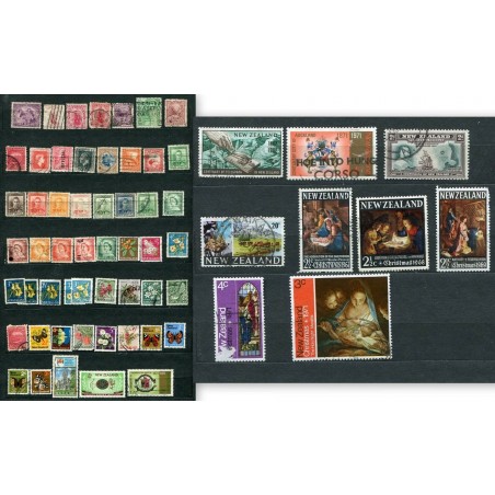 NEW ZEALAND SMALL LOT FO STAMPS USED HNT723