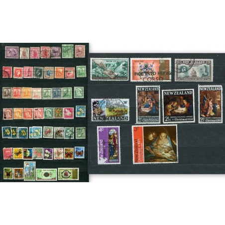 NEW ZEALAND SMALL LOT OF USED STAMPS