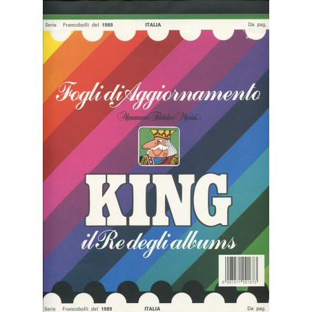 1989 Italia fogli di aggiornamento Marini in quartina come nuovi n.12