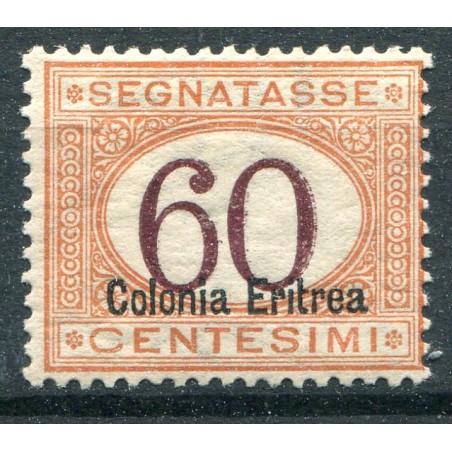 1926 Eritrea Segnatasse  N.25 Cat. 250 mh