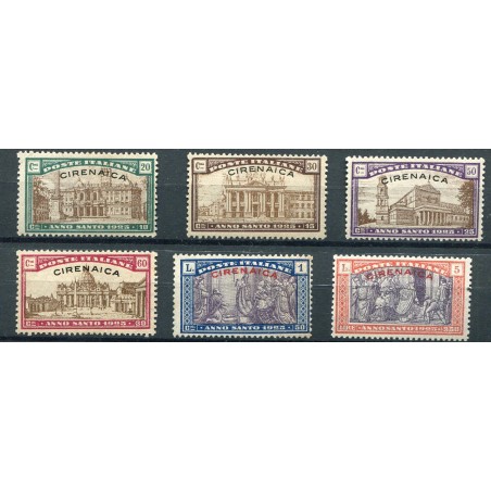 1925 Cirenaica Anno Santo n.17/22 mnh-mh