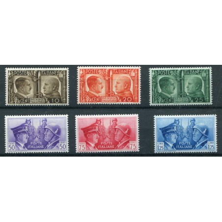 1941 Itala Fratellanza d'Armi n. 452/57 MNH Cat. 125