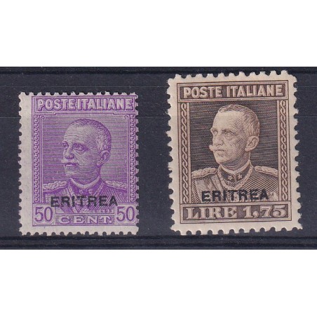 1928/29 Eritrea soprastampati n.136/37 Mh Cat. 300