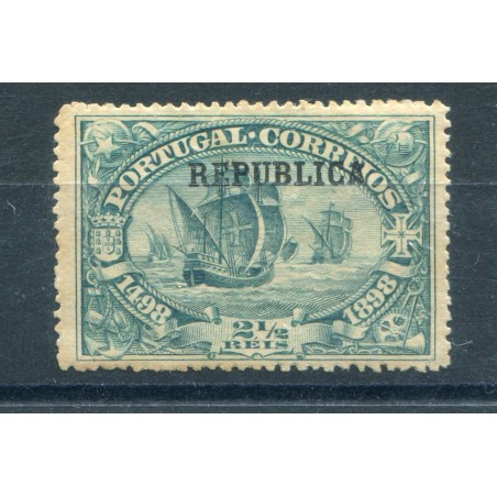 1911 Portogallo Vasco De Gama sovrastampato verde n.196  MNH