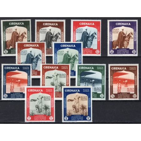 1934 Cirenaica 2° Mostra Coloniale n.93/98+A24/29 MNH Cat. 330