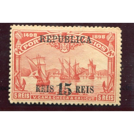 1911 Portogallo  Vasco De Gama sovrastampato  MNH