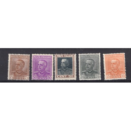 1927/29 Vitt. Emanuele 3° n.218-224/25-240/41 MNH  Cat. 145