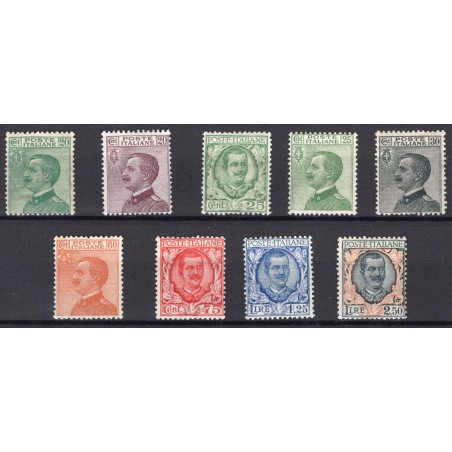 1925/27 Vitt. Emanuele 3° n. 183/85+200/03+ 205+219 MH- MNH Cat. 212