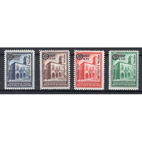 1934 San Marino Fiera di Milano soprastampati n.180/83 MNH Cat. 175