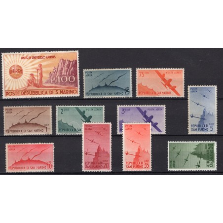 1946 San Marino UNRRA + Posta Aerea MNH-MH