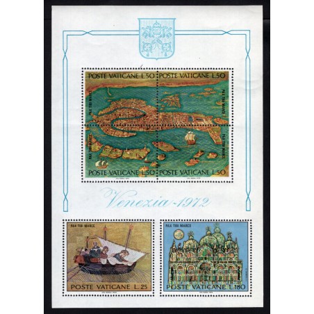 1972 Vaticano Foglietto Salviamo Venezia MNH