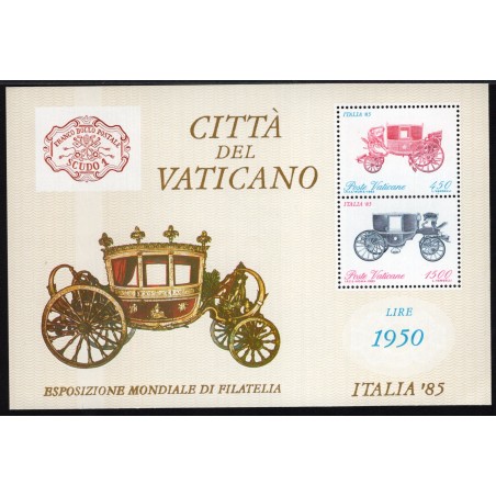 1985 Vaticano Foglietto Esposizione filatelica internazionale MNH