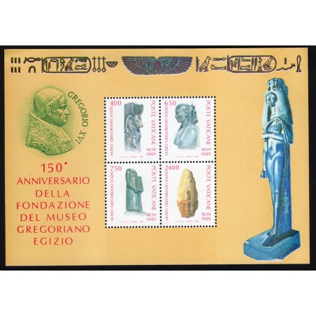 1989 Vaticano Foglietto 150° anniversario della fondazione MNH