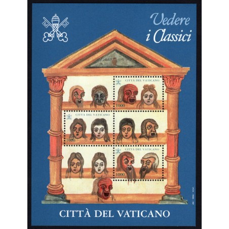 1997 Vaticano Foglietto Vedere i classici "Commedie" MNH