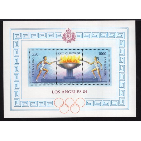 1984 San Marino Foglietto Olimpiadi di Los Angeles MNH