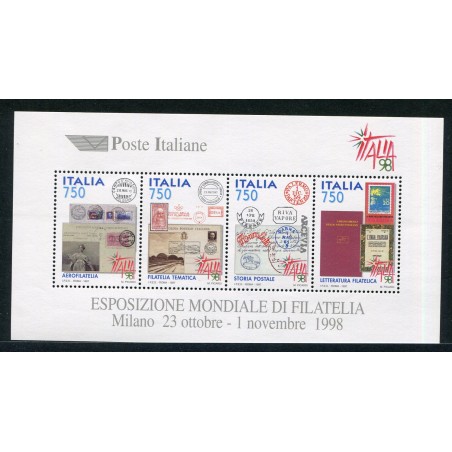 1997 Italia Foglietto "Italia 85" Esposizione mondiale di filatelia MNH