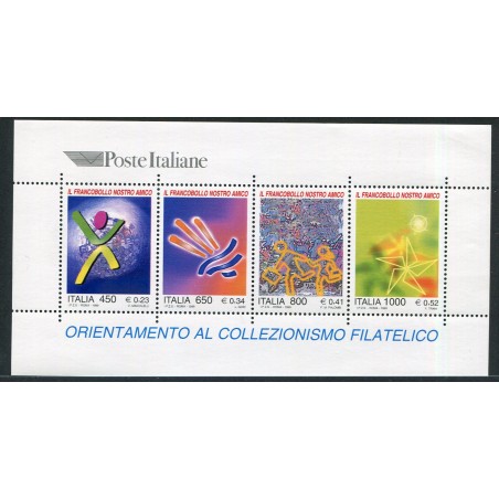 1999 Italia Foglietto Il francobollo nostro amico MNH