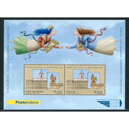 2006 Italia Foglietto Le due repubbliche MNH