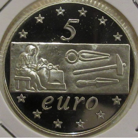 2003 Italia - 5 Euro - Argento proof.