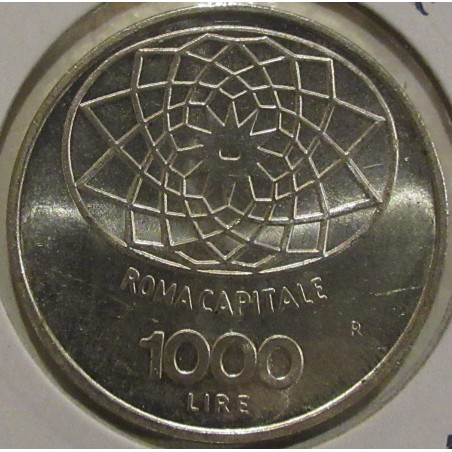 1970 Lire 1.000 Roma Capitale. Argento