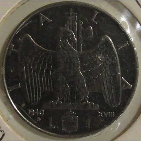 1941 Lire 1 Impero XVIII non magnetica.