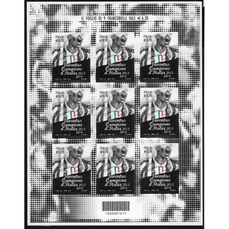 2014 Italia Minifoglio Juventus   MNH