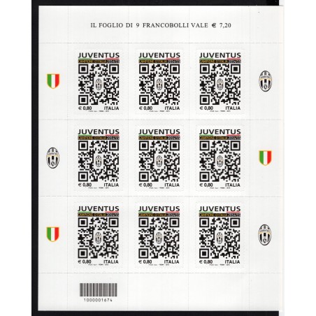 2015  Italia Minifoglio Juventus   MNH