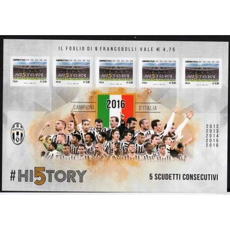 2016 Italia Minifoglio Juventus   MNH