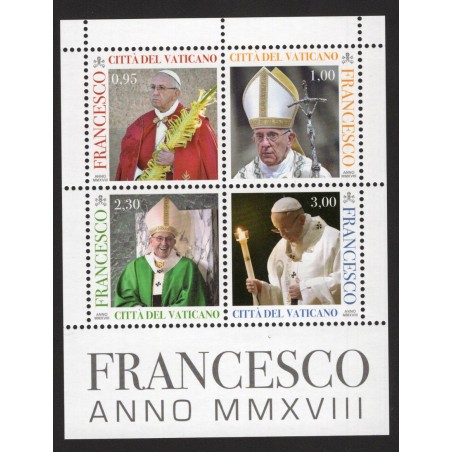 2018 Vaticano Minifoglio Pontificato Papa Francesco n. 145