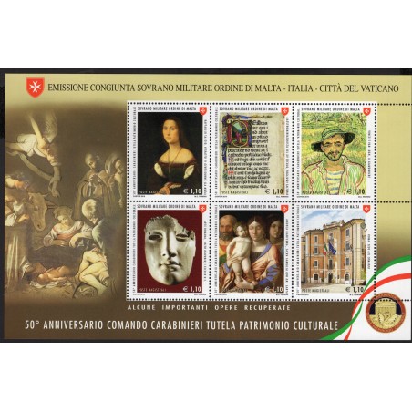 2019 S.M.O.M. 50° anniversario del comando dei Carabinieri tutela patrimonio MNH