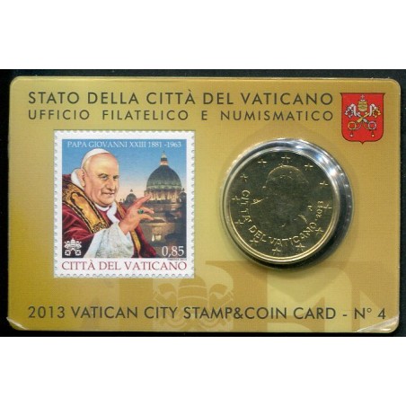 Vaticano 2013 Stamp & Coincard n.4