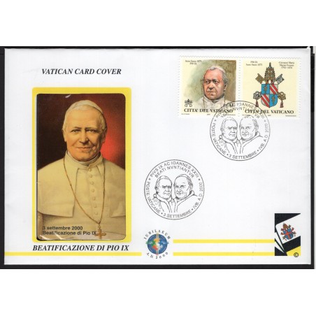 2000 Vaticano FDC con Scheda telefonica Beatificazione Pio XI