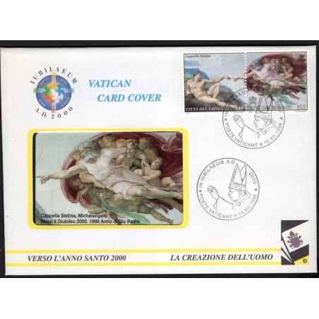 1998 Vaticano FDC con Scheda telefonica Cappella Sistina