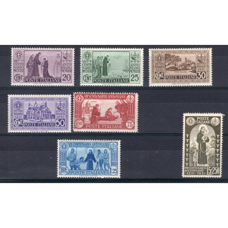 1931 Italia Sant'Antonio n. 292/98 MNH Cat. 300