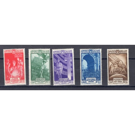 1935 Italia Milizia 4° n.380/81 + A89 MNH