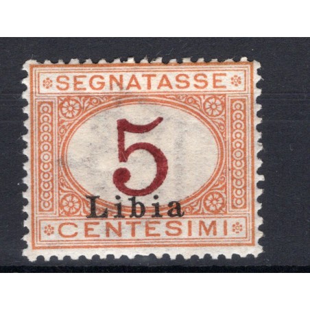 1915 Libia segnatasse c.5 n.1/A  cifra rosso bruno MNH Cat. 400