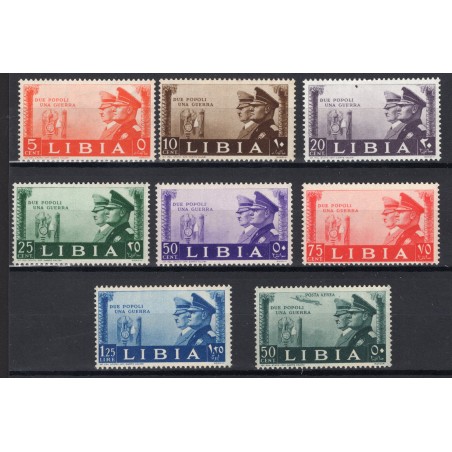 1941 Libia Fratellanza D'Armi n.171/77 + A45 mnh - mh