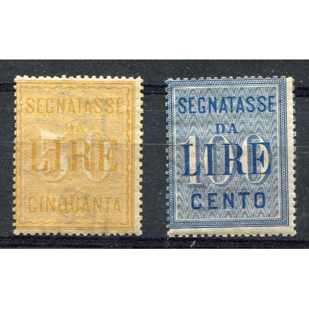 1903 Italia Vitt.Emanuele 3° segnatasse, n.31/32 MNH Freschi Cat.650