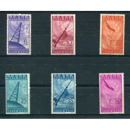 1947 ITALIA REPUBBLICA POSTA AEREA RADIO N.136/41  MNH E140