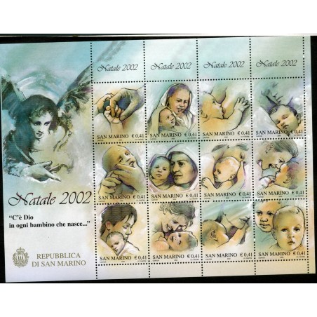 2002 Vaticano BF. n. 78 Natale MNH